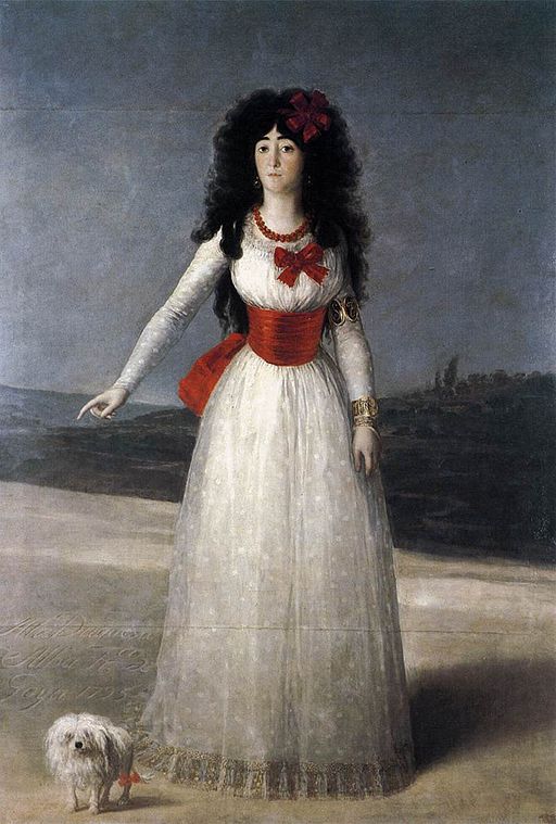 512px-Francisco de Goya y Lucientes - The Duchess of Alba - WGA10020